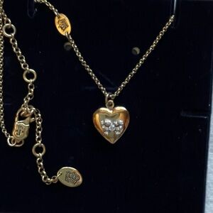 Juicy Couture Heart Locket Gold Necklace
